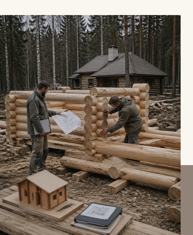Проектирование и строительство домов из бревна в Ангарске